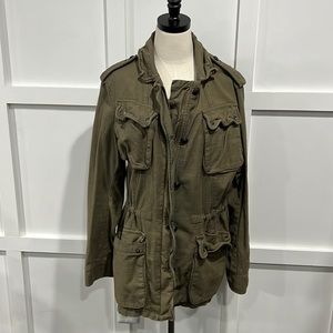 Free People Olive Green Jacket, L